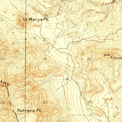 United States Geological Survey Quien Sabe, CA (1922, 62500-Scale) digital map