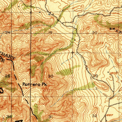 United States Geological Survey Quien Sabe, CA (1940, 62500-Scale) digital map