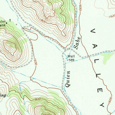 United States Geological Survey Quien Sabe Valley, CA (1968, 24000-Scale) digital map