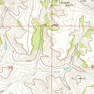 United States Geological Survey Quietus, MT (1972, 24000-Scale) digital map