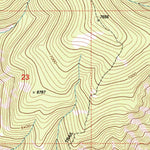 United States Geological Survey Quigg Peak, MT (1999, 24000-Scale) digital map