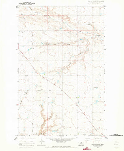 United States Geological Survey Quigley Coulee, MT (1970, 24000-Scale) digital map