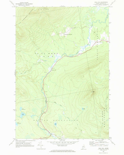 United States Geological Survey Quill Hill, ME (1969, 24000-Scale) digital map