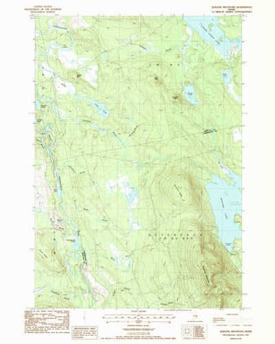 United States Geological Survey Quillpig Mountain, ME (1987, 24000-Scale) digital map