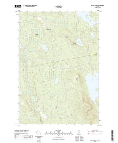 United States Geological Survey Quillpig Mountain, ME (2021, 24000-Scale) digital map