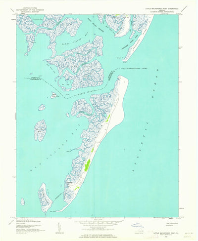 United States Geological Survey Quinby Inlet, VA (1942, 24000-Scale) digital map