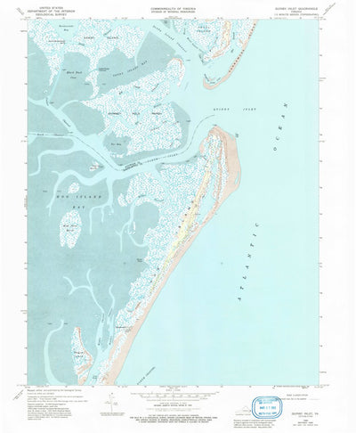 United States Geological Survey Quinby Inlet, VA (1968, 24000-Scale) digital map