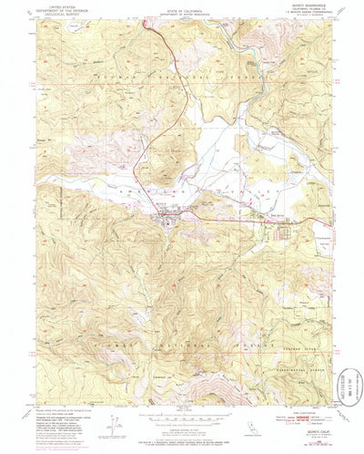 United States Geological Survey Quincy, CA (1950, 24000-Scale) digital map