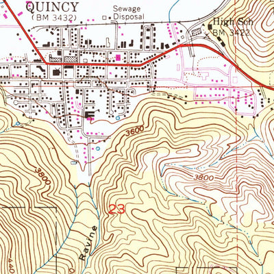 United States Geological Survey Quincy, CA (1950, 24000-Scale) digital map