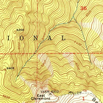 United States Geological Survey Quincy, CA (1951, 24000-Scale) digital map