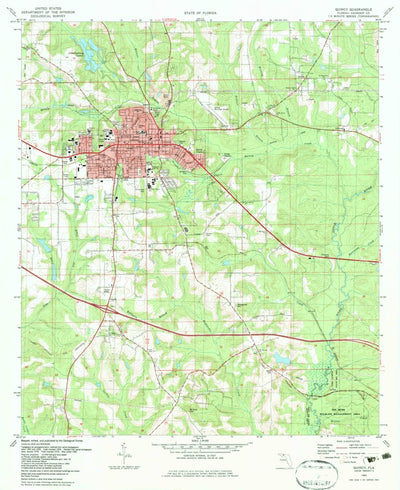 United States Geological Survey Quincy, FL (1982, 24000-Scale) digital map