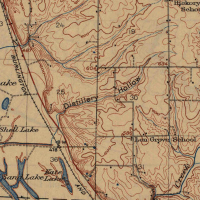 United States Geological Survey Quincy, IL-MO (1925, 62500-Scale) digital map