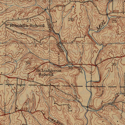 United States Geological Survey Quincy, IL-MO (1925, 62500-Scale) digital map