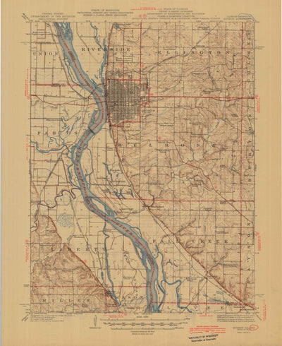 United States Geological Survey Quincy, IL-MO (1945, 62500-Scale) digital map