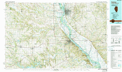 United States Geological Survey Quincy, IL-MO (1986, 100000-Scale) digital map