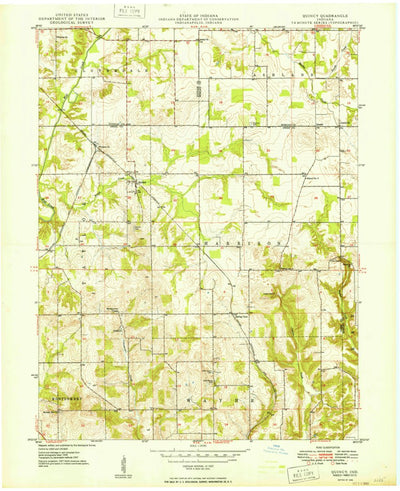 United States Geological Survey Quincy, IN (1949, 24000-Scale) digital map
