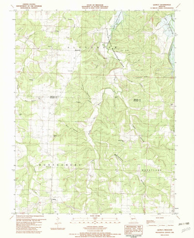 United States Geological Survey Quincy, MO (1982, 24000-Scale) digital map