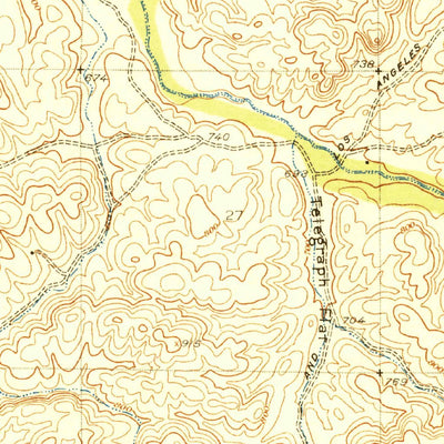United States Geological Survey Quincy School, CA (1929, 31680-Scale) digital map