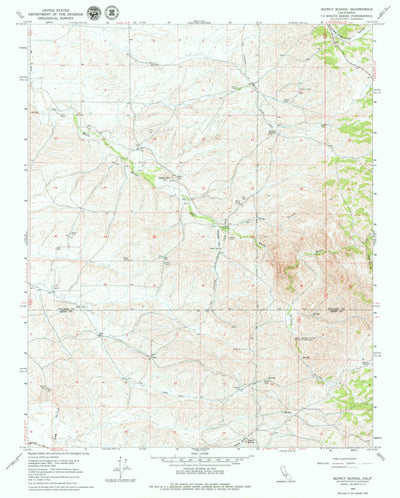 United States Geological Survey Quincy School, CA (1965, 24000-Scale) digital map