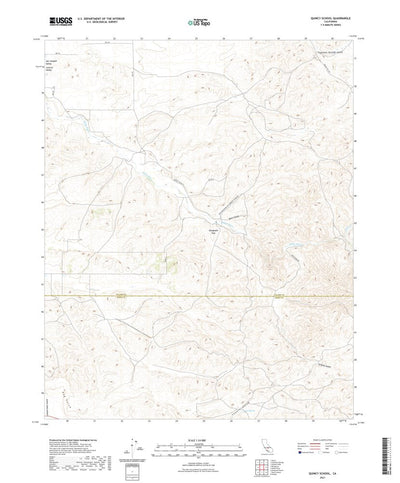 United States Geological Survey Quincy School, CA (2021, 24000-Scale) digital map