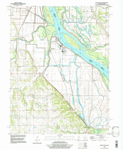 United States Geological Survey Quincy SW, MO-IL (1996, 24000-Scale) digital map