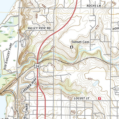 United States Geological Survey Quincy West, IL (2021, 24000-Scale) digital map