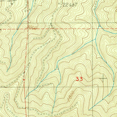United States Geological Survey Quines Creek, OR (1986, 24000-Scale) digital map