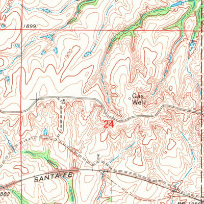 United States Geological Survey Quinlan, OK (1969, 24000-Scale) digital map