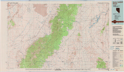 United States Geological Survey Quinn Canyon Range, NV (1988, 100000-Scale) digital map