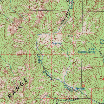 United States Geological Survey Quinn Canyon Range, NV (1988, 100000-Scale) digital map