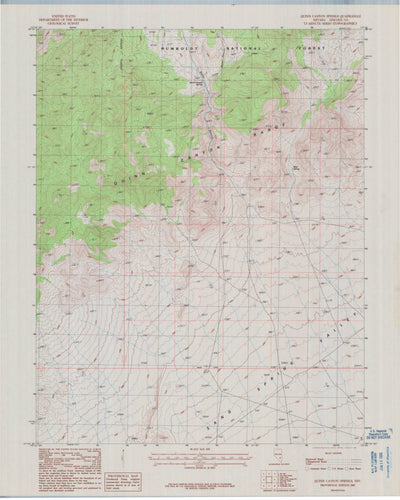 United States Geological Survey Quinn Canyon Springs, NV (1985, 24000-Scale) digital map