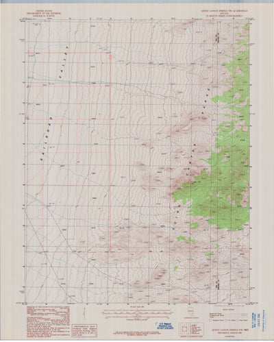 United States Geological Survey Quinn Canyon Springs NW, NV (1985, 24000-Scale) digital map