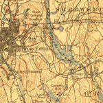 United States Geological Survey Quinsicamond, MA-CT-RI (1908, 125000-Scale) digital map