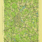 United States Geological Survey Quinsicamond, MA-CT-RI (1943, 125000-Scale) digital map