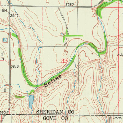 United States Geological Survey Quinter NW, KS (1979, 24000-Scale) digital map