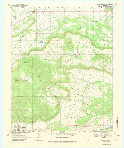United States Geological Survey Quinton North, OK (1969, 24000-Scale) digital map