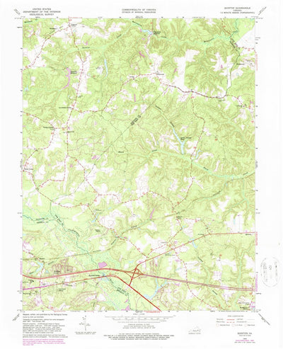 United States Geological Survey Quinton, VA (1965, 24000-Scale) digital map