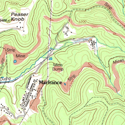 United States Geological Survey Quinwood, WV (1995, 24000-Scale) digital map