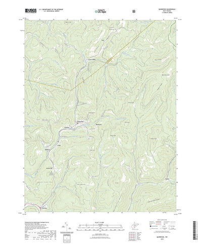 United States Geological Survey Quinwood, WV (2023, 24000-Scale) digital map