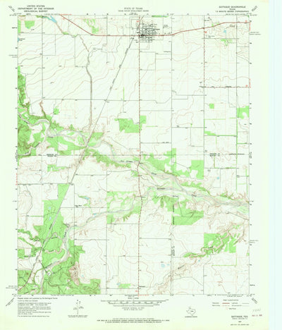 United States Geological Survey Quitaque, TX (1967, 24000-Scale) digital map