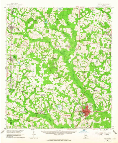 United States Geological Survey Quitman, GA (1961, 62500-Scale) digital map