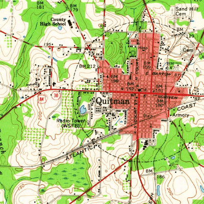 United States Geological Survey Quitman, GA (1961, 62500-Scale) digital map