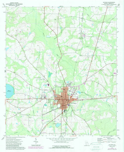 United States Geological Survey Quitman, GA (1974, 24000-Scale) digital map