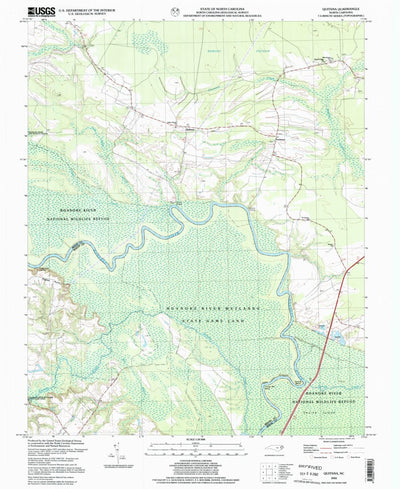 United States Geological Survey Quitsna, NC (2002, 24000-Scale) digital map