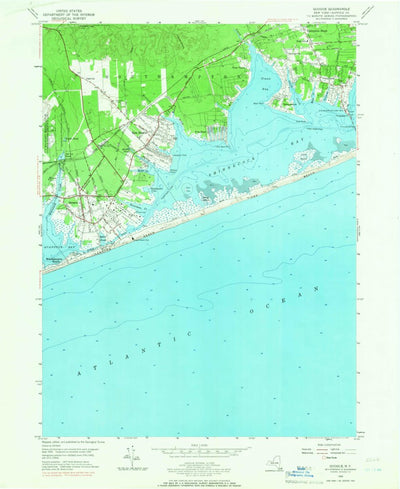United States Geological Survey Quogue, NY (1956, 24000-Scale) digital map