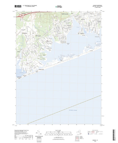 United States Geological Survey Quogue, NY (2023, 24000-Scale) digital map