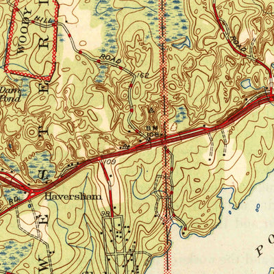 United States Geological Survey Quonochontaug, RI (1944, 31680-Scale) digital map