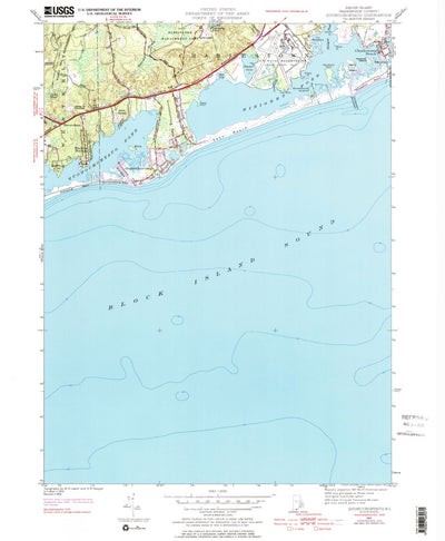 United States Geological Survey Quonochontaug, RI (1953, 24000-Scale) digital map
