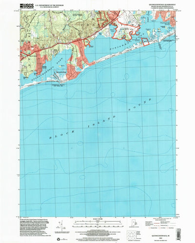 United States Geological Survey Quonochontaug, RI (2001, 24000-Scale) digital map