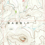 United States Geological Survey Rabbit Ear Mountain, NM (1972, 24000-Scale) digital map